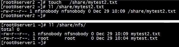 create shared directory root squash